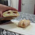 El cooksnap de Solcito Surr cuando hizo Pan casero relleno con jamón y queso.