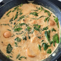 El cooksnap de Eva cuando hizo Curry indio de atún fresco y espinacas.