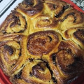El cooksnap de Alejandra Peña cuando hizo Torta 80 golpes con levadura seca.