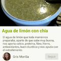 El cooksnap de Agustina Pera cuando hizo Agua de limón con chía.