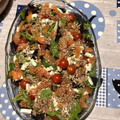 El cooksnap de Laura Tafalla cuando hizo Ensalada de salmón ahumado y queso de cabra.