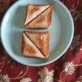 Barkha ganguli's cooksnap of when they made Aloo toast sandwich.