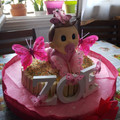 El cooksnap de Lara Aragon " El SARAO DE LARA" cuando hizo Tarta kit kat de chocolate y trufa - Tarta 1º cumpleaños de Mateo 👶🏻🎂.