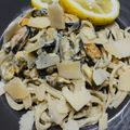 Dorka Corodan Cooksnap-ja, amikor elkészítette a(z) Fokhagymás tejszínes spagetti kagylóval receptet.
