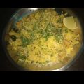 Dipika Bhalla का कुकस्नैप जब उन्होंने कांदा बटाटा पोहा (Kanda batata poha recipe in hindi) बनाया था।
