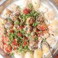 Deepti Kulshrestha's cooksnap of when they made Moong dal dahi bhalla.