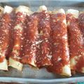El cooksnap de Jannet González cuando hizo Canelones de carne picada y zapallitos.
