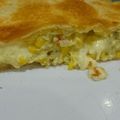 El cooksnap de Estefania Muti cuando hizo Tarta de choclo y queso.