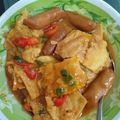 Cooksnap dari Halimahtussyadiyah untuk resep Sosis dan Dadar Telur Saus Asam Manis Pedas