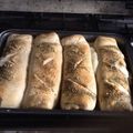El cooksnap de Ale Sanchez cuando hizo Pan relleno de jamón y queso.