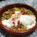 El cooksnap de Jose Manuel SR cuando hizo Habitas baby con jamón y su huevo.