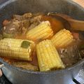 El cooksnap de Katia Hernández cuando hizo Caldo de res.