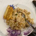 Cooksnap Atiqah Rahman semasa beliau membuat Nasi Goreng Telur Sos Tiram.