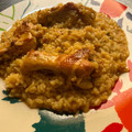 El cooksnap de Andrés cuando hizo Arroz meloso con Jamoncito de pollo.