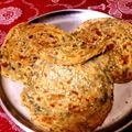 Mrinalini Sinha का कुकस्नैप जब उन्होंने पालक मेथी का लच्छा परांठा (Palak methi ka lachha paratha recipe in Hindi) बनाया था।