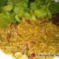 Cooksnap από tetei στη συνταγή Μπρόκολο με καστανό ρύζι, αμύγδαλα και chutney