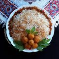 کوک اسنپ Ashpazye_parchin بعد از امتحان کردن رشته پلو با کوفته قلقلی مرغ.