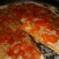 El cooksnap de RoDuarte Yoga cuando hizo Pizza sin gluten, integral, vegana, sin levadura, de sarraceno y cebolla 🌱.