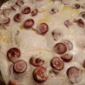 El cooksnap de Feli* cuando hizo Pencas de acelgas a la crema de gambas.