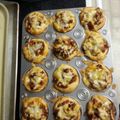 Sophia 's cooksnap of when they made Ray's' Bacon Cheeseburger Bombers.