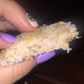 El cooksnap de Selena cuando hizo Galletitas sin harina con restos de leche de coco.