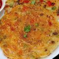 Meenaxhi Tandon का कुकस्नैप जब उन्होंने सूजी का चीला(suji ka chila recipe in hindi) बनाया था।