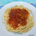 Cooksnap από Κοντόπουλος Κωνστ στη συνταγή Γρήγορα μακαρόνια με κόκκινη σάλτσα!