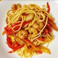 El cooksnap de Equipo Cookpad cuando hizo Espaguetis estilo chino con gambas.