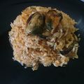 El cooksnap de Marta cuando hizo Arroz con mejillones en salsa de vieiras.