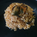 El cooksnap de Marta cuando hizo Arroz con mejillones en salsa de vieiras.