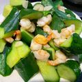 𝓐𝓵𝓵𝔂 𝓛𝓲𝓾 的 小黃瓜炒蝦仁 cooksnap