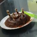 Rupi Bansal का कुकस्नैप जब उन्होंने बॉर्बन बिस्कुट केक (Bourbon biscuit cake recipe in Hindi) बनाया था।