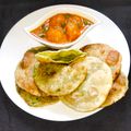 Sampa Nath's cooksnap of when they made কড়াইশুঁটির কচুরি (koraishutir kachori recipe in Bengali).