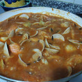 El cooksnap de Pepe cuando hizo Rape con almejas y salsa picante.