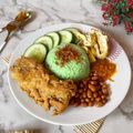Cooksnap dari Kiki Fhatria untuk resep Nasi lemak hijau pandan