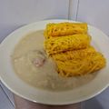Cooksnap zaharah hushin semasa beliau membuat Roti Jala + Serawa Durian.