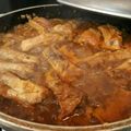El cooksnap de Lucas De Paul cuando hizo Costillas de cerdo caramelisadas con cerveza miel y barbacoa.