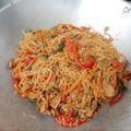 Cooksnap dari Tini Agustinarsih untuk resep Japchae with Beef Korean Noodle,aka Soun Ala Korea pake Vermiceli aja
