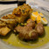 Cooksnap de Rui Oliveira quando cozinhou Bacalhau no forno com Batatas e Broa.