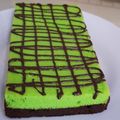 Cooksnap dari Satcmi Morihara untuk resep Brownies kukus coklat pandan irit (2 telor tanpa mixer)