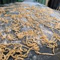 El cooksnap de Leandro Moreno cuando hizo Fideos Caseros (sin máquina).
