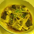 徐美蘭 的 清蒸豆腐石斑魚 cooksnap
