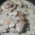 El cooksnap de Silvia Cardelli cuando hizo Pollo al champiñón.