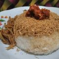 Cooksnap dari Nugraha Adhy untuk resep Songkolo bagadang / ketan serundeng