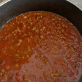 El cooksnap de Elisa Ruiz cuando hizo Salsa Bolognesa.