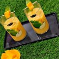 Gurusharan Kaur Bhatia का कुकस्नैप जब उन्होंने कस्टर्ड मैंगो शेक (Custard Mango Shake Recipe in Hindi) बनाया था।