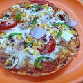 Laxmi Kumari का कुकस्नैप जब उन्होंने पनीर वेज पिज़्ज़ा (Paneer veg pizza recipe in Hindi) बनाया था।