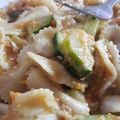 El cooksnap de Génesis Muñoz cuando hizo Zapallo Italiano con Quifaros (fideos).