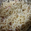 El cooksnap de Sari Mona cuando hizo Espaguetis carbonara.(Thermomix).