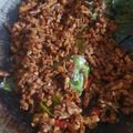 Rachel Kaburuan's cooksnap of when they made Kering tempe teri medan kacang tanah renyah tahan lama.